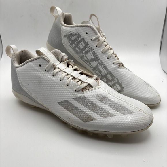 adidas Other - NWT Adidas adizero Spark Mens Size 12 Molded Football Cleats White Silver GY4521